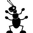 Wandtattoos tiere - Wandtattoo Zweibeinigen Ant - ambiance-sticker.com