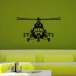 Muurstickers design - Muursticker Helicopter vooraanzicht - ambiance-sticker.com