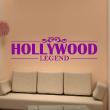 Muurstickers bioscoop & cinema - Muursticker Hollywood legend - ambiance-sticker.com