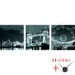 Klokken Muurstickers -   Klok Muursticker Bridge Tower - ambiance-sticker.com