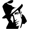 Humphrey Bogart portret 2 - ambiance-sticker.com