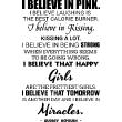 Muursticker I believe in pink (Audrey Hepburn) - ambiance-sticker.com