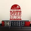 Muurstickers muziek - Muursticker I will let you down - Johnny cash hurt - ambiance-sticker.com