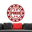 Muurstickers design - Muursticker Poker chip - ambiance-sticker.com