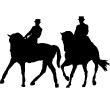 Muurstickers dieren - Muursticker Jockeys paardrijden - ambiance-sticker.com