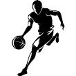 Muurstickers sport en voetbal - Muursticker Speler van het basketbal - ambiance-sticker.com
