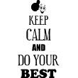 Muurstickers 'Keep Calm' - Muursticker Doe je best - ambiance-sticker.com