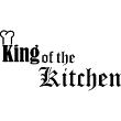 Muurstickers voor keuken - Muursticker decoratieve King of the kitchen - ambiance-sticker.com