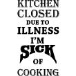 Muurstickers voor keuken - Muursticker decoratieve Kitchen closed - ambiance-sticker.com