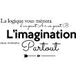 Muursticker La logique vous mènera à l'imagination - ambiance-sticker.com