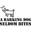 Muurstickers teksten - Muursticker De blaffende hond ... - ambiance-sticker.com