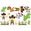 Muurstickers babykamer - Muursticker de cowboys - ambiance-sticker.com