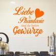 Muurstickers Liefde - Muursticker Liebe & phantaisie sind die besten gewürze - ambiance-sticker.com