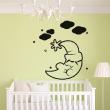Muurstickers babykamer - Muursticker Maan slapen, ster en cloud - ambiance-sticker.com
