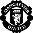 Muurstickers sport en voetbal - Muursticker Manchester United - ambiance-sticker.com