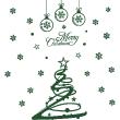 Muurstickers decoratie Kerstmis - Muursticker Merry christmas - ambiance-sticker.com