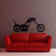 Muurstickers silhouettes - Muursticker Harley Davidson moto - ambiance-sticker.com