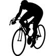 Muurstickers silhouettes - Muursticker Racer fiets - ambiance-sticker.com