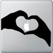 PC en MAC Laptop Stickers - Sticker Belangrijkste romantische vorm - ambiance-sticker.com
