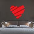 Muurstickers liefde en harten - Muursticker Origami rood hart - ambiance-sticker.com