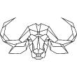 Muurstickers design - Muursticker Origami bizons hoofd - ambiance-sticker.com