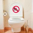 Muursticker WC - Muursticker Geen zwemmen - ambiance-sticker.com