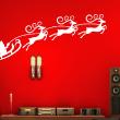 Santa's slee met herten - ambiance-sticker.com