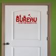 Muurstickers voor deuren - Mursticker Citaat deur van kantoor il faut bien... - ambiance-sticker.com