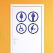 Muurstickers voor deuren - Mursticker deur Man, vrouw, gehandicapten, baby - ambiance-sticker.com