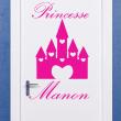 Muurstickers namen - Muursticker Het kasteel van Princess - ambiance-sticker.com