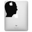 PC en MAC Laptop Stickers - Sticker Steve Jobs Profiel - ambiance-sticker.com