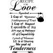 Muurstickers Liefde - Muursticker Recipe for love - ambiance-sticker.com