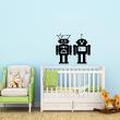 Muurstickers babykamer - Muursticker grap robots - ambiance-sticker.com