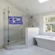 Muursticker salle de bain eau, savon, shampooing ... - ambiance-sticker.com
