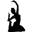 Muurstickers silhouettes - Muursticker Silhouet flexibele danser - ambiance-sticker.com