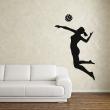 Muurstickers sport en voetbal - Muursticker Muursticker silhouet volleybal - ambiance-sticker.com