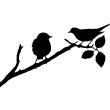 Muurstickers dieren - Muursticker Silhouetten van vogels - ambiance-sticker.com