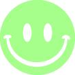 Muurstickers fosforescerend - Muursticker smiley - ambiance-sticker.com