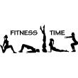 Muurstickers design - Muursticker sport Fitness time - ambiance-sticker.com