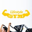 Muursticker sport Lifestyle gym - ambiance-sticker.com