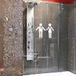 Muursticker badkamer - Muursticker symbool van man en vrouw liefdevolle - ambiance-sticker.com