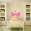 Muurstickers slaapkamer - Muursticker Hoofdeinde prinseskasteel - ambiance-sticker.com