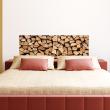 Muurstickers slaapkamer - Muursticker Ontwerp houtstapel - ambiance-sticker.com