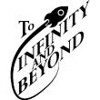 Muurstickers teksten - Muursticker To infinity and beyond - ambiance-sticker.com
