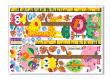 Muurstickers dieren - Muursticker Uil en girafe jongen meter muuroverdrukplaatje - ambiance-sticker.com