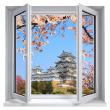 Himeji Castle muursticker - ambiance-sticker.com