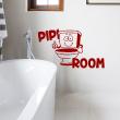 Muursticker WC - Muursticker wc Pipi Room - ambiance-sticker.com