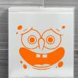 Muursticker WC - Muursticker wc smiley spons - ambiance-sticker.com