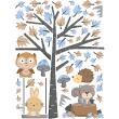 Muurstickers dieren - Vrolijke bosdieren stickers - ambiance-sticker.com