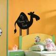 Muurstickers Schoolbord - Muursticker Schoolbord Silhouet kameel - ambiance-sticker.com